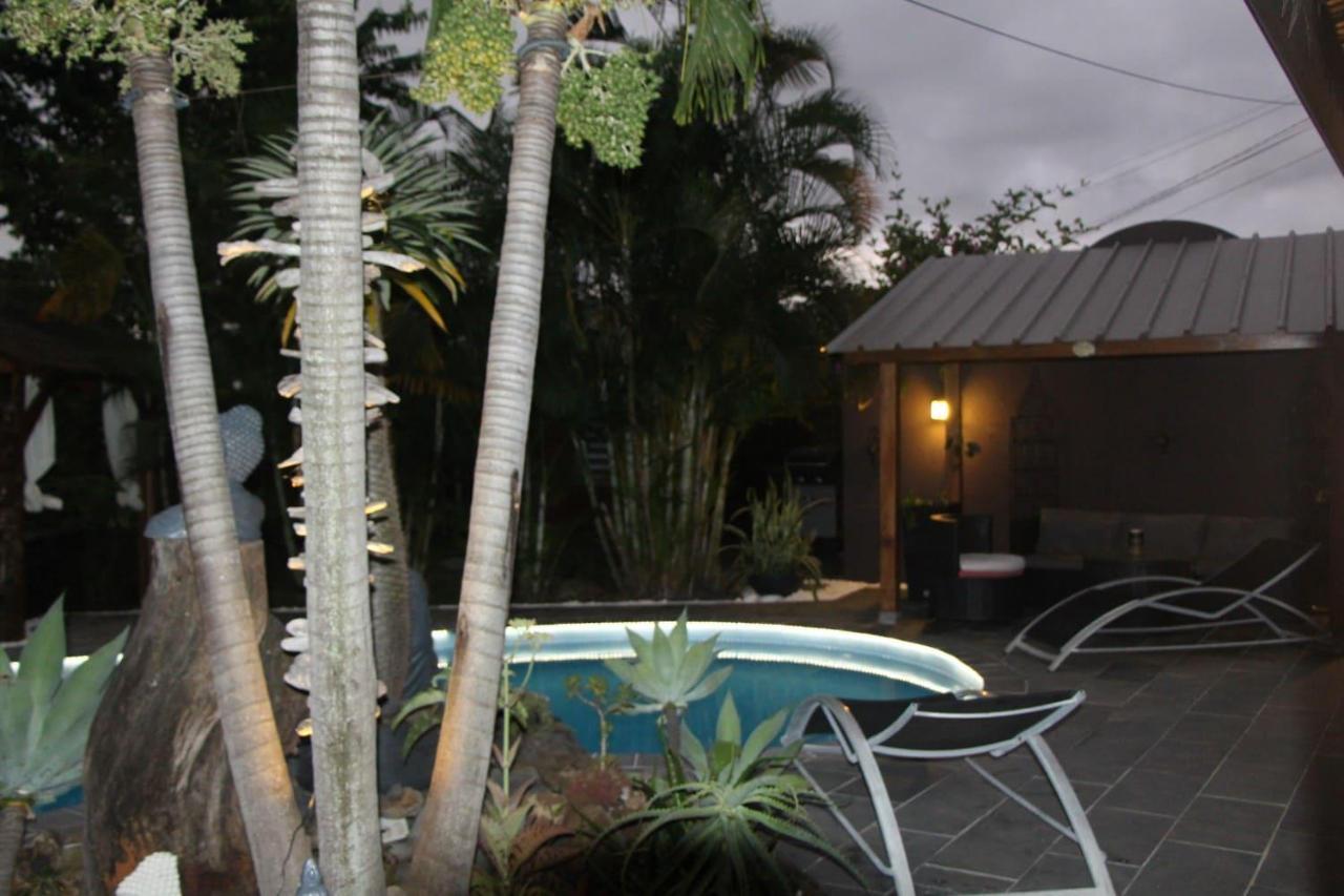La Liane De Jade 974-Lodge Le Palissandre - Jacuzzi Privatif - Piscine Chauffee Le Bois de Nefles  Zewnętrze zdjęcie