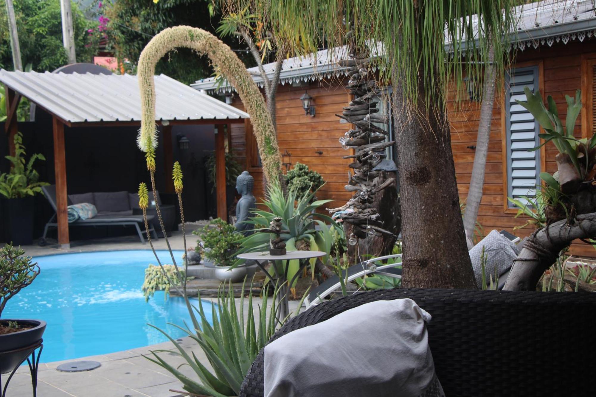 La Liane De Jade 974-Lodge Le Palissandre - Jacuzzi Privatif - Piscine Chauffee Le Bois de Nefles  Zewnętrze zdjęcie